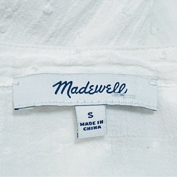 Madewell Swiss Dot Peasant Top - Picture 6 of 7